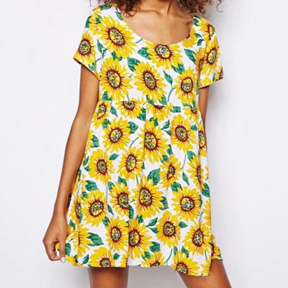 American Apparel Sunflower Babydoll Dress
